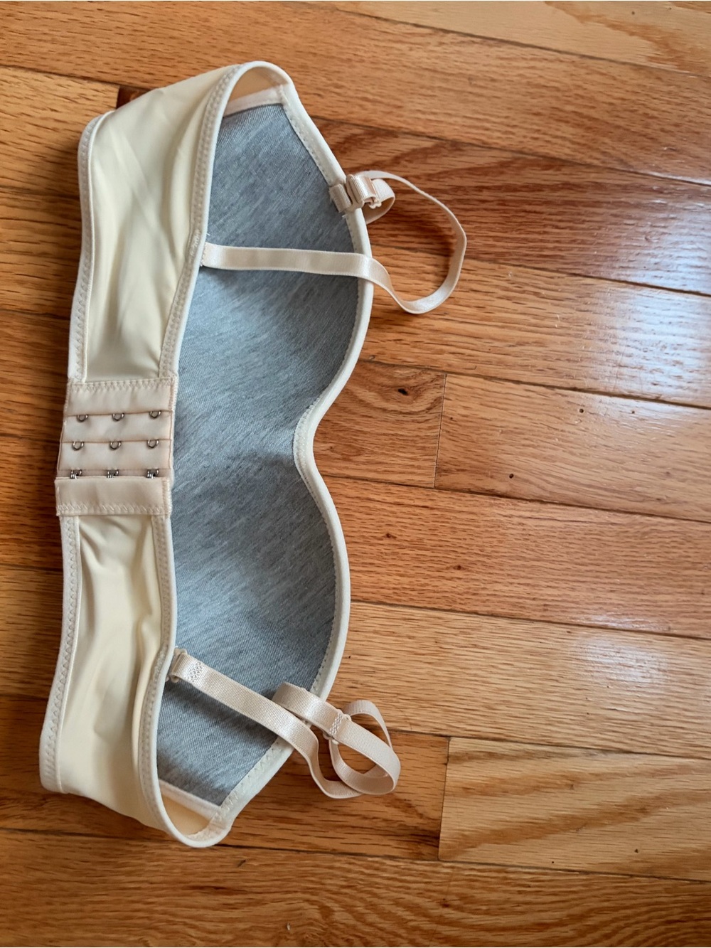 Girls Nude/Beige Bandeau Bra Top with Adjustable Straps